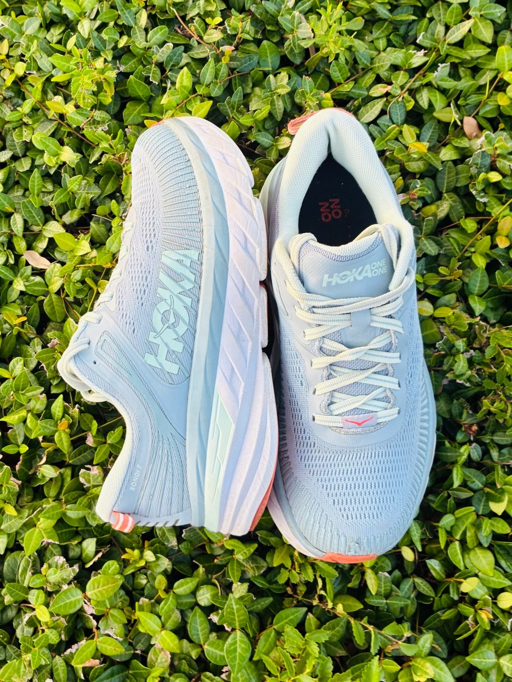 Hoka One One Bondi 7 Blue Fog size 8